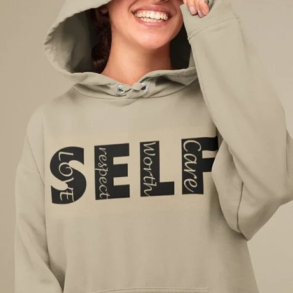 Women's Self Care/ Self ❤ Hoodie - Picture 3 of 5